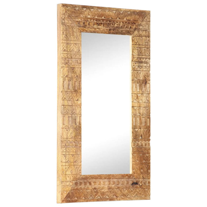 Load image into Gallery viewer, Vidaxl spiegel handgesneden 80x50x2,5 cm massief mangohout