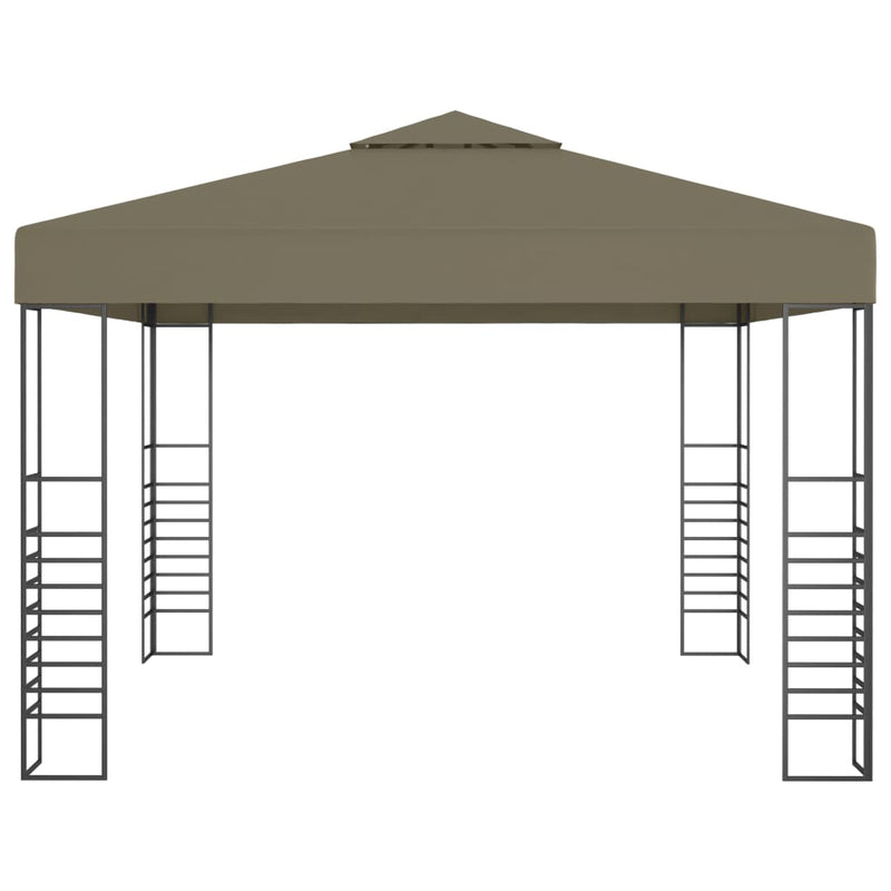 Cargue la imagen en el visor de la galería, Vidaxl tuinpaviljoen 180 g m² 3x3 m taupe