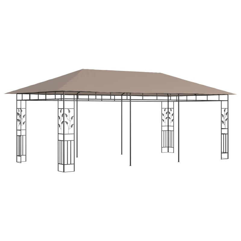 Load image into Gallery viewer, VidaXL Prieel met klamboe 180 g m² 6x3x2,73 m taupe