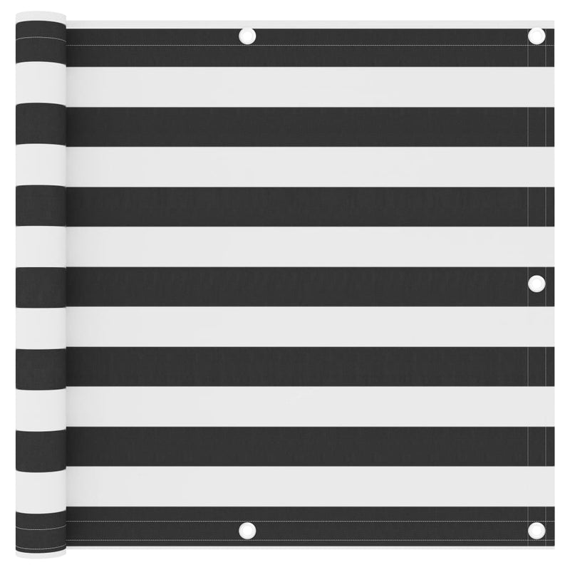 Load image into Gallery viewer, Vidaxl balkonscherm 90x400 cm oxford stof antraciet en wit