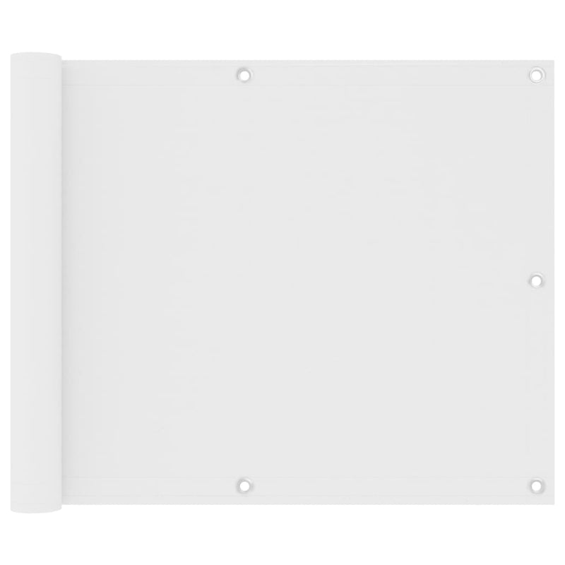 Load image into Gallery viewer, Vidaxl balkonscherm 75x600 cm oxford stof wit