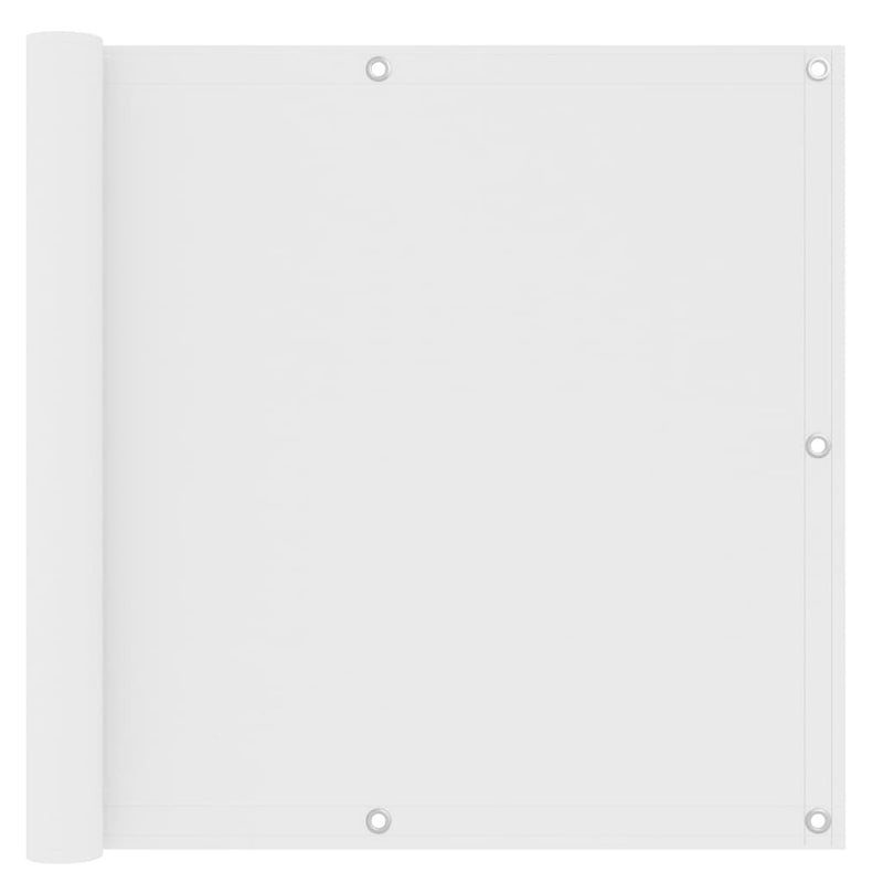 Load image into Gallery viewer, Vidaxl balkonscherm 90x500 cm oxford stof wit