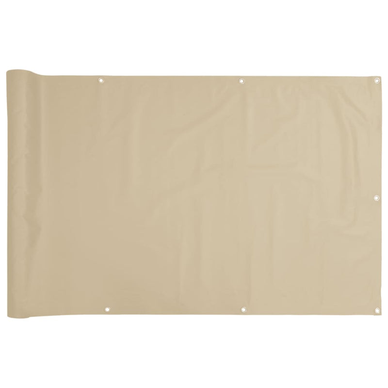 Load image into Gallery viewer, Vidaxl balkonscherm 75x500 cm oxford stof beige