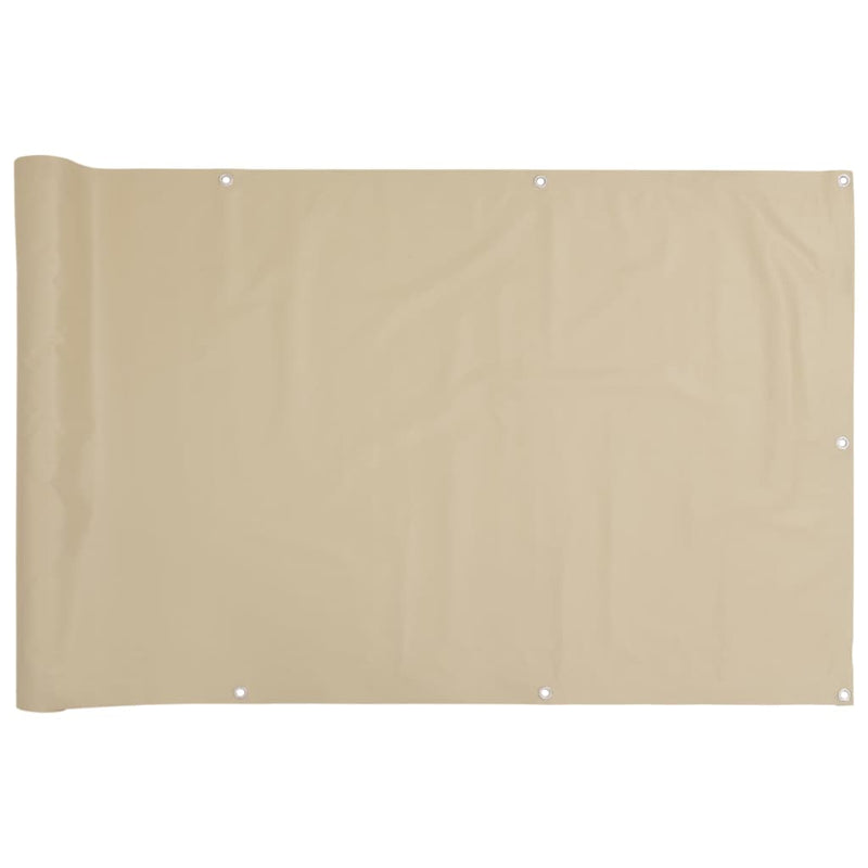Load image into Gallery viewer, Vidaxl balkonscherm 120x600 cm oxford stof beige