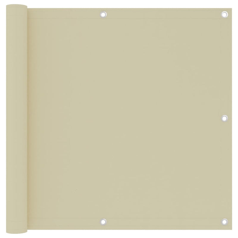 Load image into Gallery viewer, Vidaxl balkonscherm 90x500 cm oxford stof crème