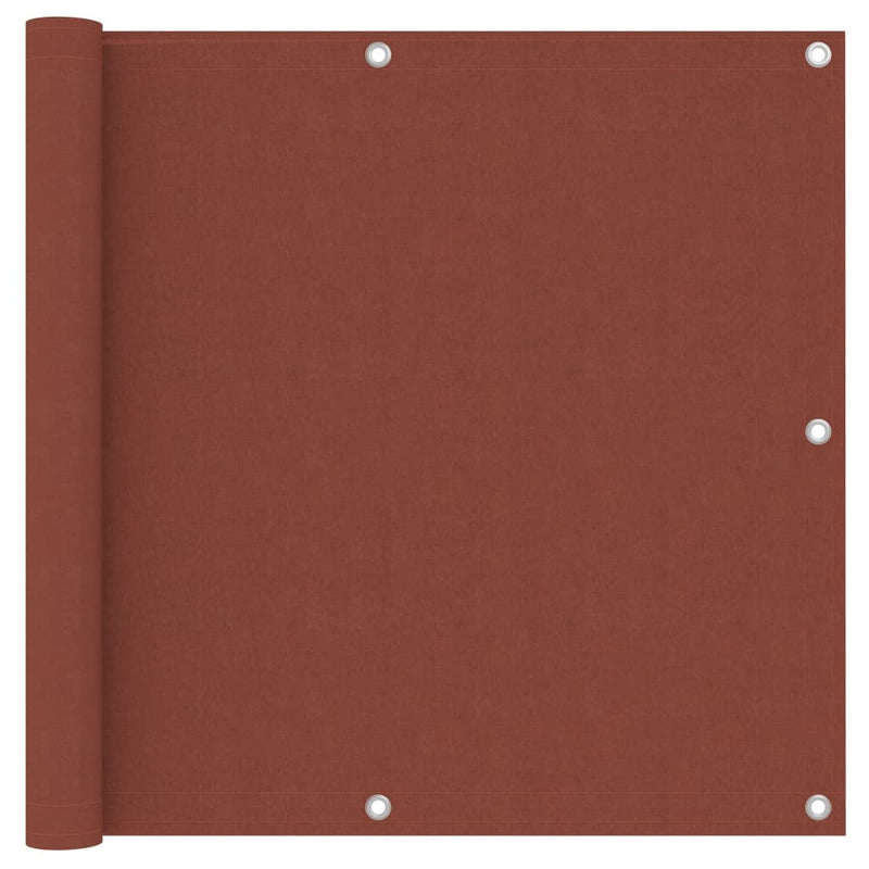 Load image into Gallery viewer, Vidaxl balkonscherm 90x500 cm oxford stof terracotta