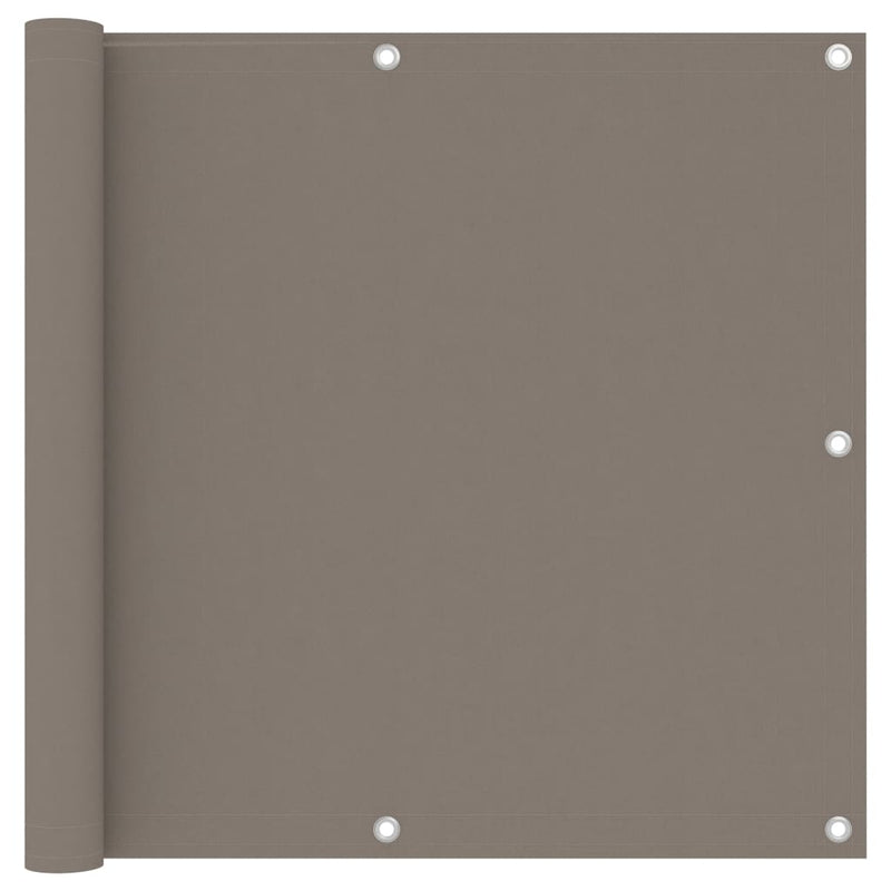 Load image into Gallery viewer, Vidaxl balkonscherm 90x500 cm oxford stof taupe