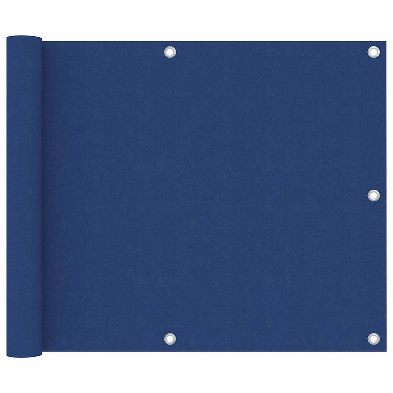 ギャラリービューアに画像をロードする, Vidaxl balkonscherm 75x500 cm oxford stof blauw