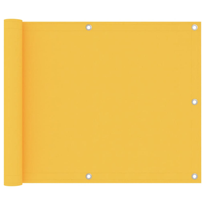 Cargue la imagen en el visor de la galería, Vidaxl balkonscherm 75x600 cm oxford stof geel
