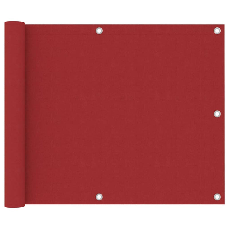 ギャラリービューアに画像をロードする, Vidaxl balkonscherm 75x600 cm oxford stof rood