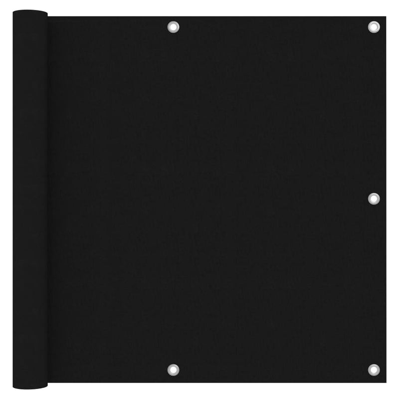 Load image into Gallery viewer, Vidaxl balkonscherm 90x300 cm oxford stof zwart