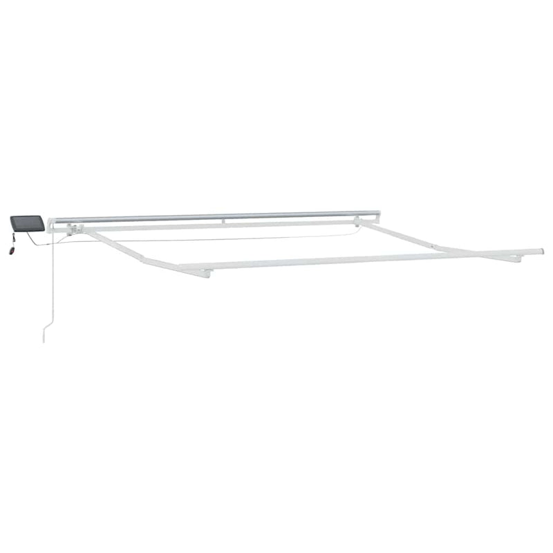 Laden Sie das Bild in Galerie -Viewer, Vidaxl zijde frame met led-striplichten wit 350 x 250 cm aluminium