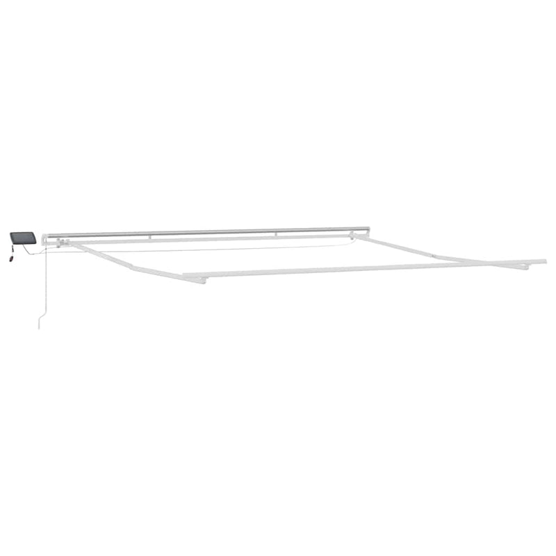 Cargue la imagen en el visor de la galería, Vidaxl zijde frame met led-striplichten wit 400 × 350 cm aluminium