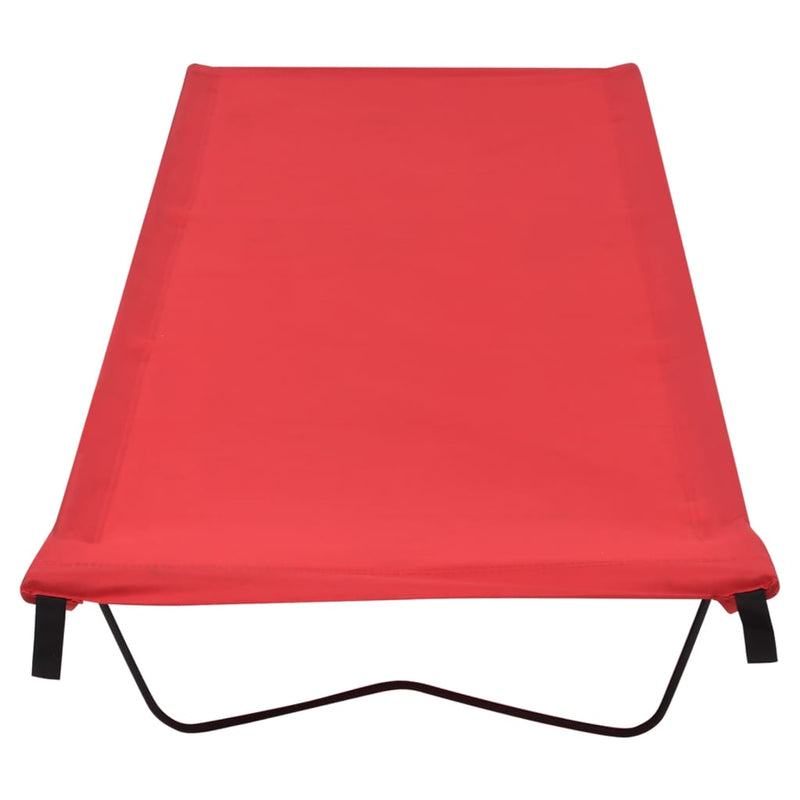 Chargez l'image dans la visionneuse de la galerie, Vidaxl campingbed 180x60x19 cm oxford stof en staal rood