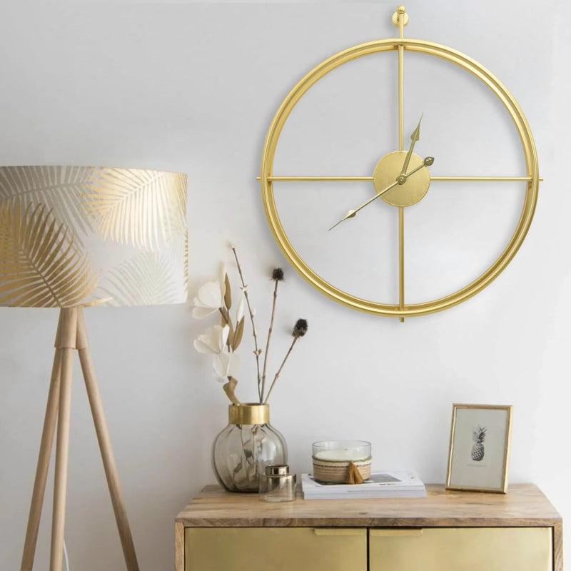 Load image into Gallery viewer, Vidaxl wandklok 52 cm ijzer goudkleurig