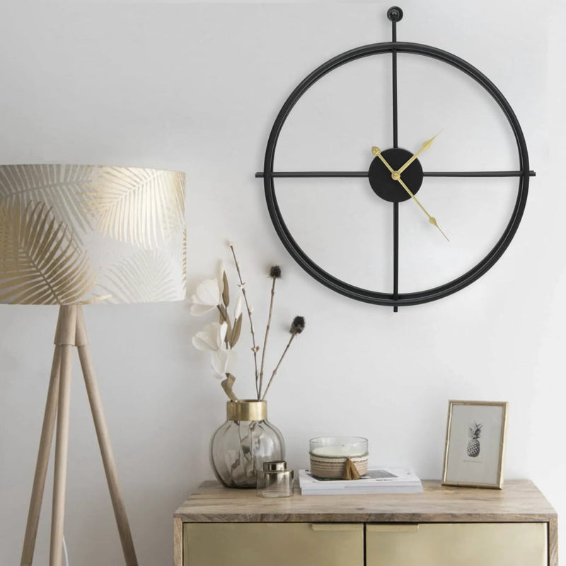 Load image into Gallery viewer, Vidaxl wandklok 52 cm ijzer zwart