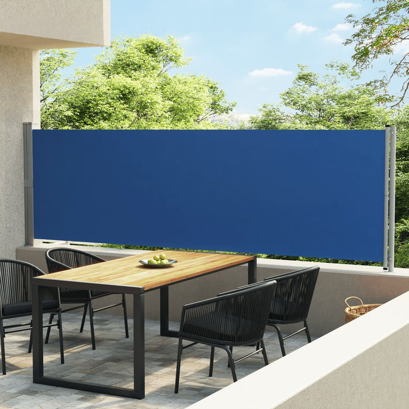 Load image into Gallery viewer, Vidaxl tuinscherm uittrekbaar 140x600 cm blauw