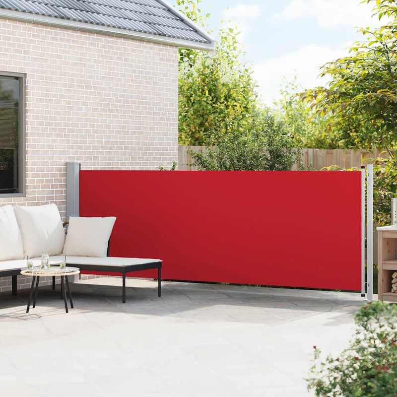 Load image into Gallery viewer, Vidaxl tuinscherm uittrekbaar 140x600 cm rood