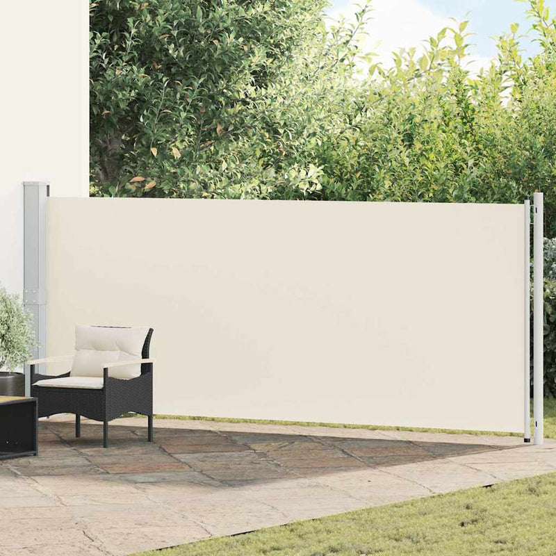 Load image into Gallery viewer, Vidaxl tuinscherm uittrekbaar 600x160 cm crème