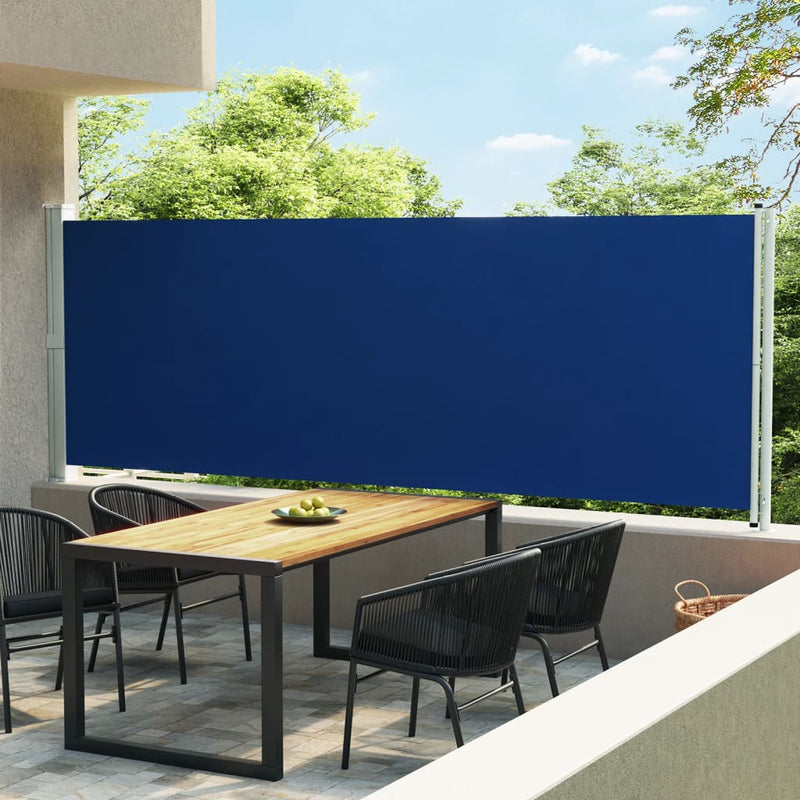 Load image into Gallery viewer, Vidaxl tuinscherm uittrekbaar 600x160 cm blauw