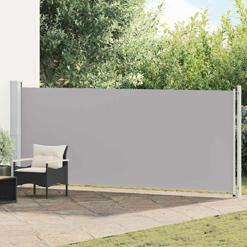 Load image into Gallery viewer, Vidaxl tuinscherm uittrekbaar 600x160 cm grijs