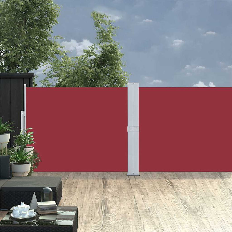 Load image into Gallery viewer, Vidaxl tuinscherm uittrekbaar 140x1200 cm rood