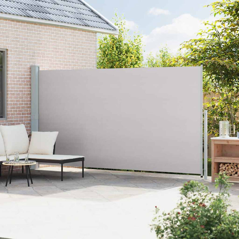 Load image into Gallery viewer, Vidaxl tuinscherm uittrekbaar 200x500 cm grijs