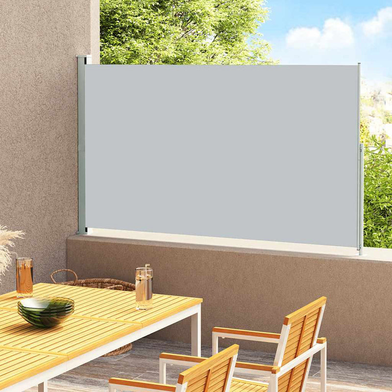 Load image into Gallery viewer, Vidaxl tuinscherm uittrekbaar 220x300 cm grijs