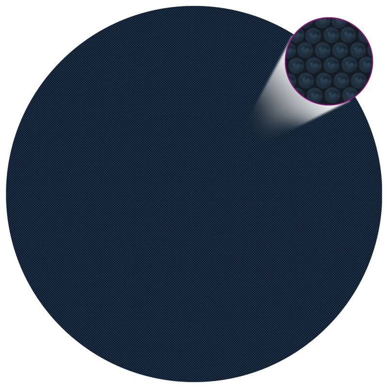 Load image into Gallery viewer, Vidaxl zwembadfolie solar drijvend 210 cm pe zwart en blauw