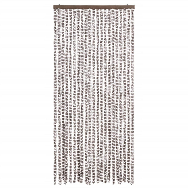 Load image into Gallery viewer, Vidaxl vliegengordijn 90x220 cm chenille taupe en wit