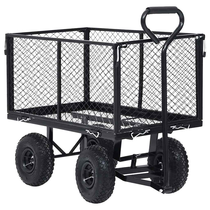 Laden Sie das Bild in Galerie -Viewer, Vidaxl tuinwagen 350 kg zwart