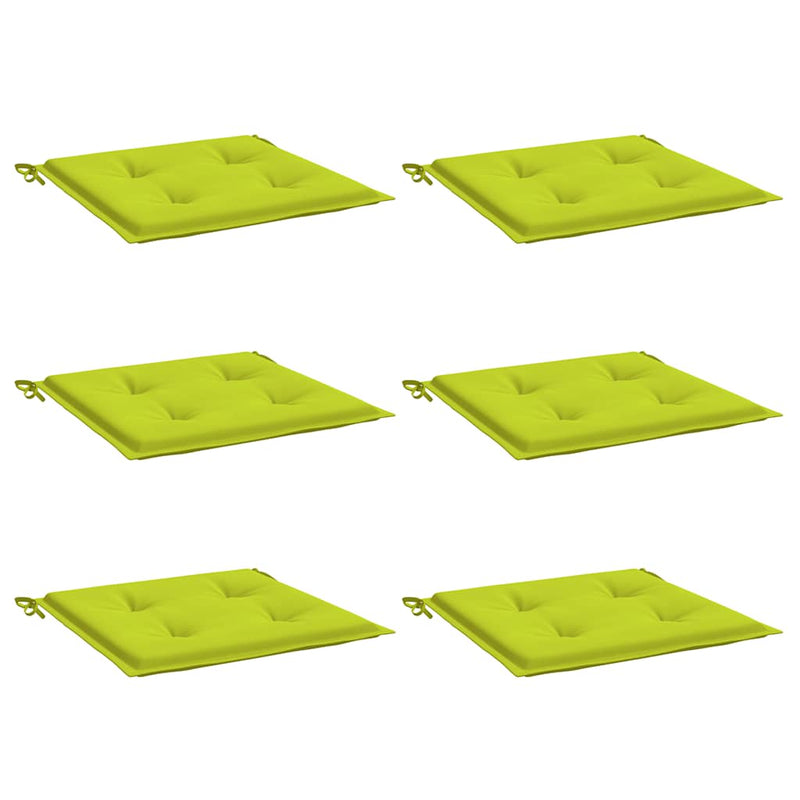 Load image into Gallery viewer, Vidaxl tuinstoelkussens 6 st 40x40x4 cm oxford stof felgroen