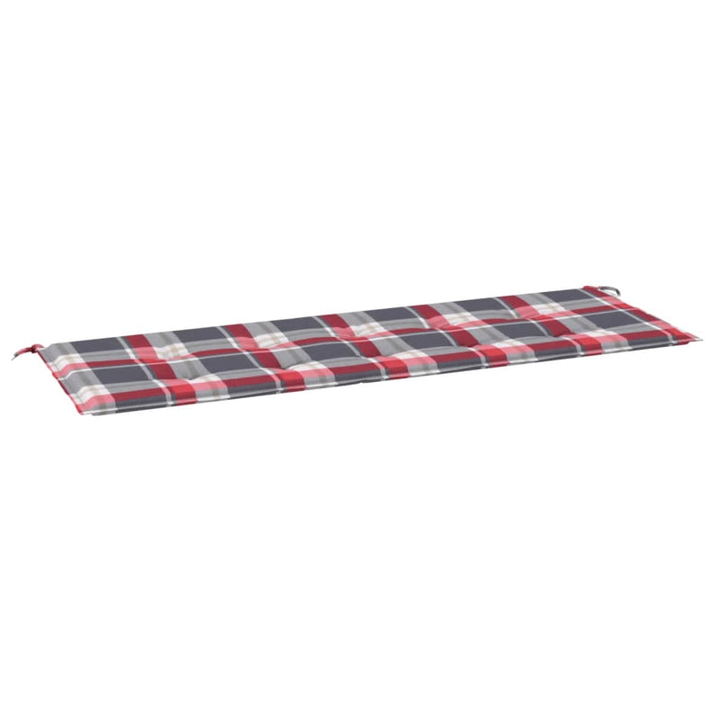 Load image into Gallery viewer, Vidaxl tuinbankkussen 150x50x3 cm oxford stof ruitpatroon rood