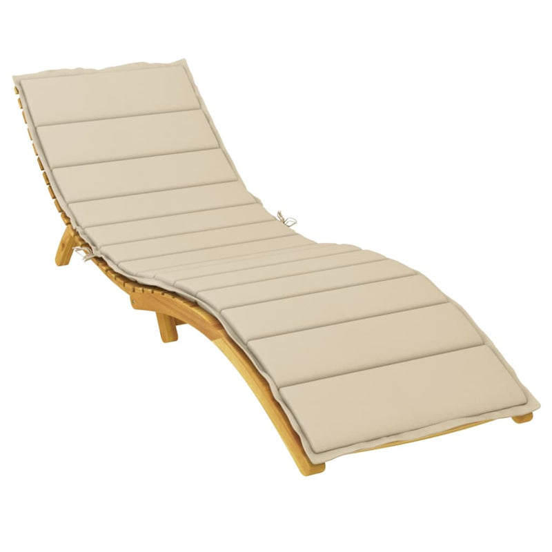 Load image into Gallery viewer, Vidaxl ligbedkussen 200x60x3 cm oxford stof beige