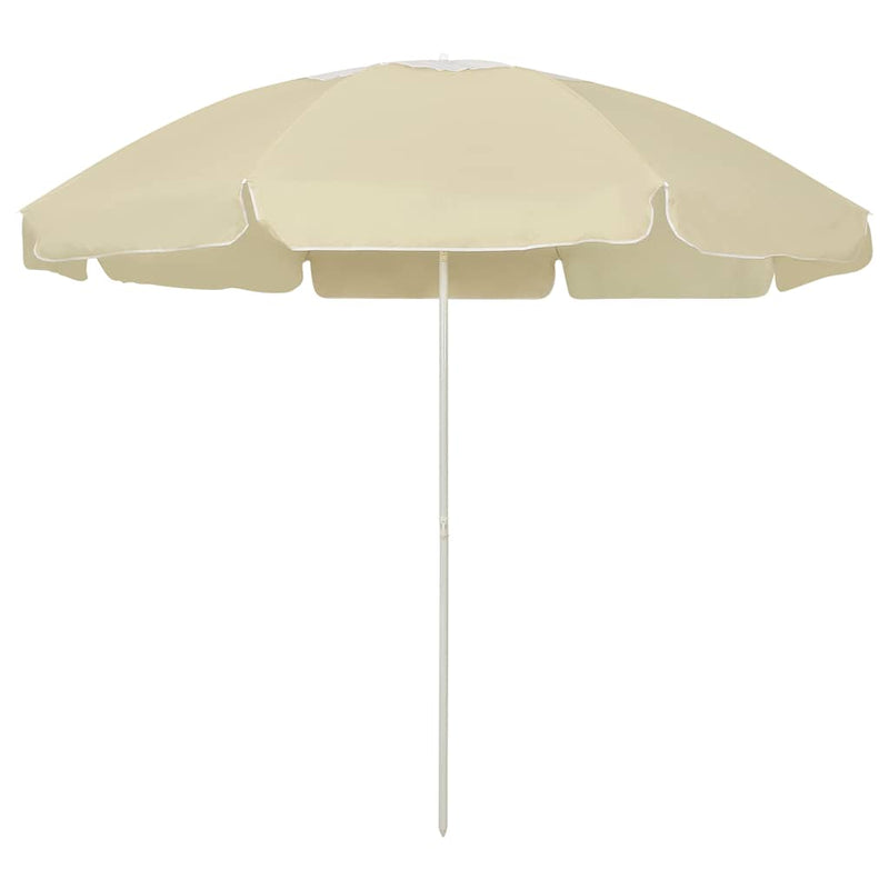 Cargue la imagen en el visor de la galería, Vidaxl strandparasol 240 cm zandgeel
