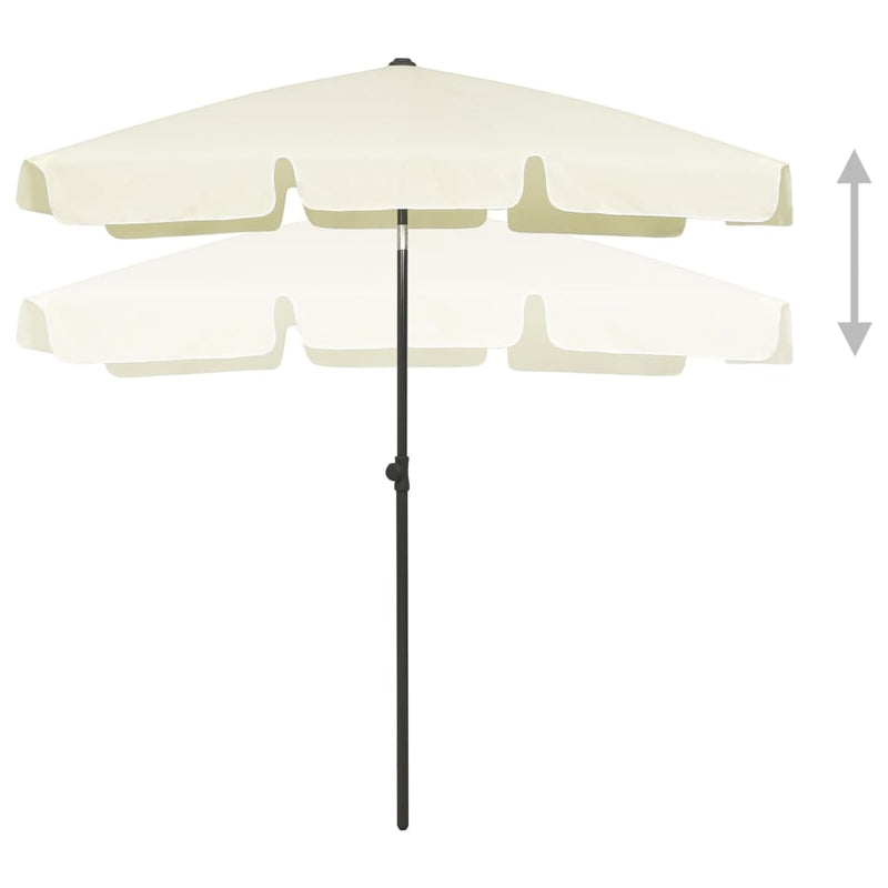 Load image into Gallery viewer, Vidaxl strandparasol 180x120 cm zandgeel