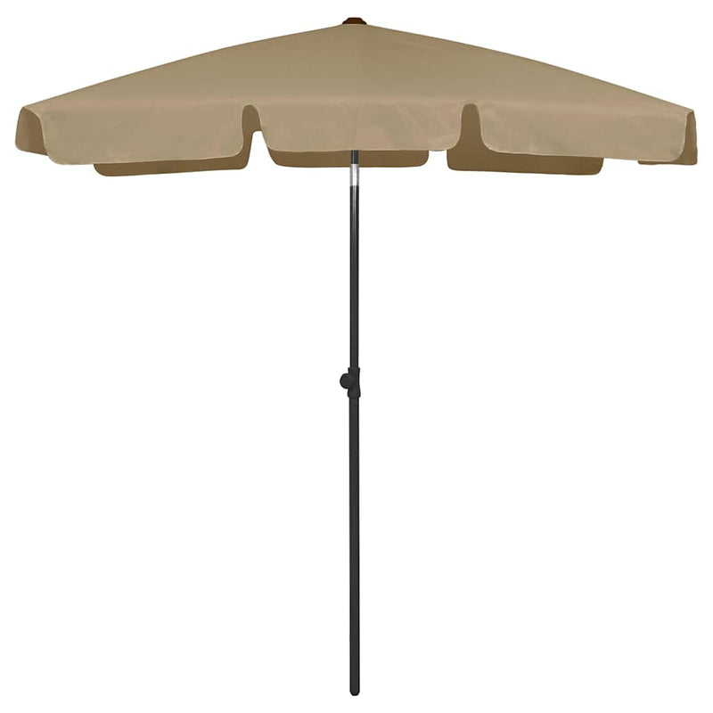 ギャラリービューアに画像をロードする, Vidaxl strandparasol 180x120 cm taupe