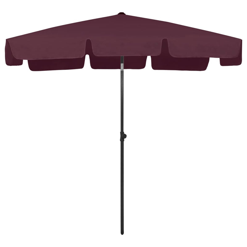 Load image into Gallery viewer, Vidaxl strandparasol 200x125 cm bordeauxrood