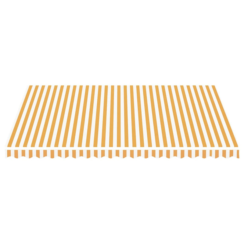 Load image into Gallery viewer, Vidaxl vervangingsdoek voor luifel 4,5x3,5 m geel en wit