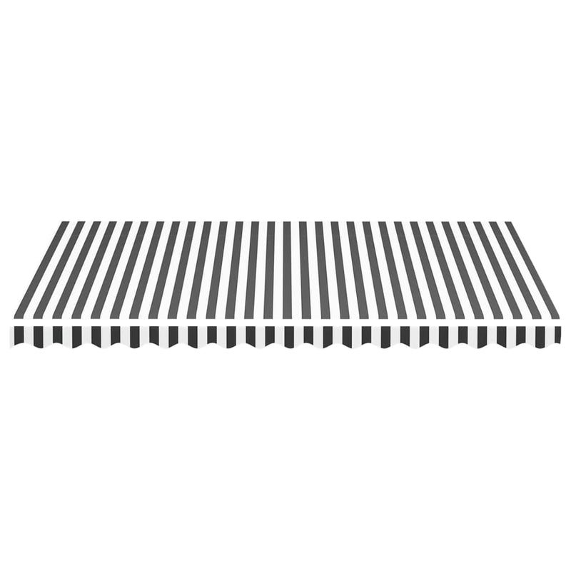 Load image into Gallery viewer, Vidaxl vervangingsdoek voor luifel 4x3 m antracietkleurig en wit