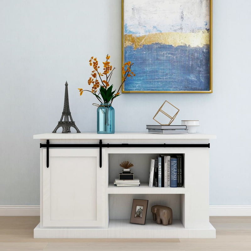 Load image into Gallery viewer, Vidaxl ophangset voor minischuifdeur 122 cm koolstofstaal