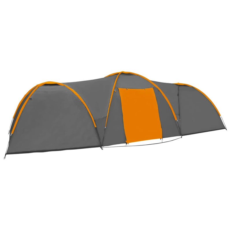 Load image into Gallery viewer, Vidaxl iglotent 8-persoons 650x240x190 cm grijs en oranje