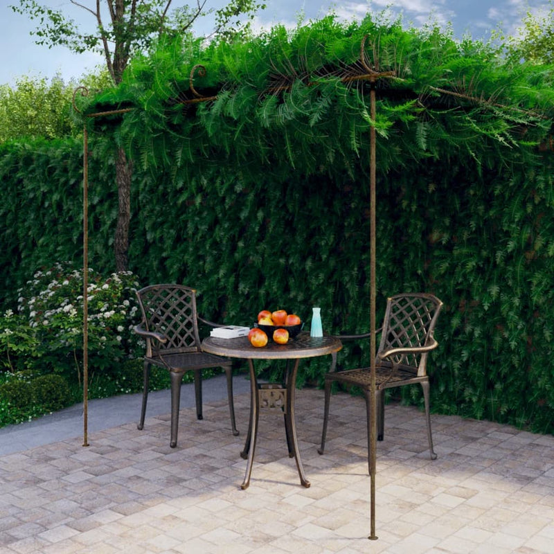 Load image into Gallery viewer, Vidaxl tuinpergola 3x3x2,5 m ijzer antiekbruin