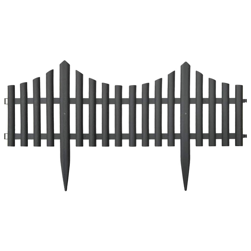 Load image into Gallery viewer, Vidaxl gazonranden 17 st 10 m pp antracietkleurig