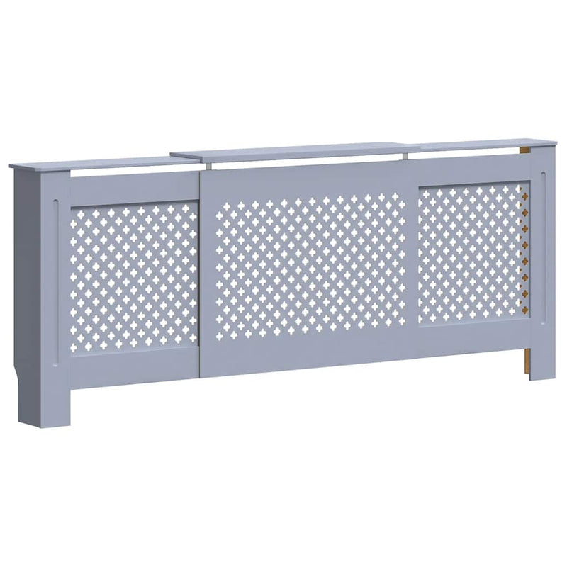 Load image into Gallery viewer, Vidaxl radiatorombouw 205 cm mdf grijs