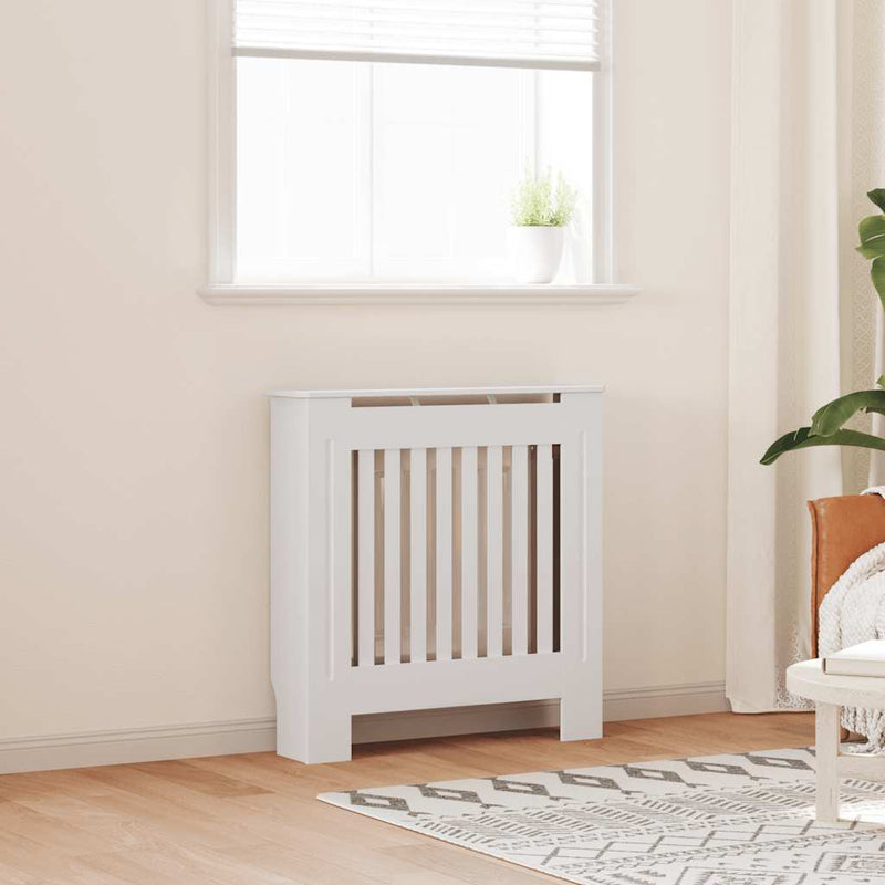 Load image into Gallery viewer, Vidaxl radiatorombouw 78 cm mdf wit