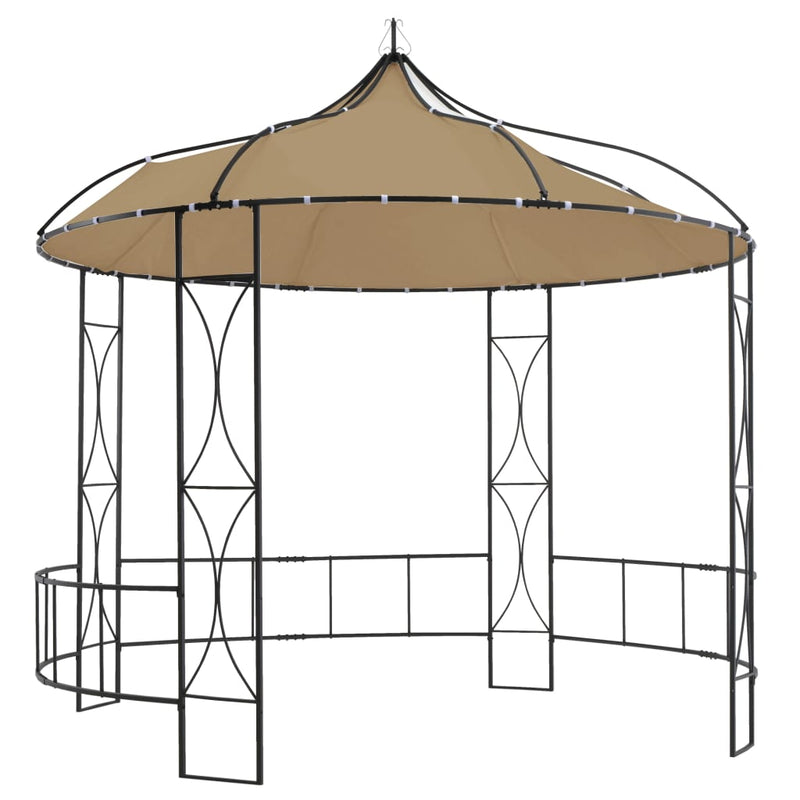 Load image into Gallery viewer, Vidaxl prieel rond 300x290 cm taupe