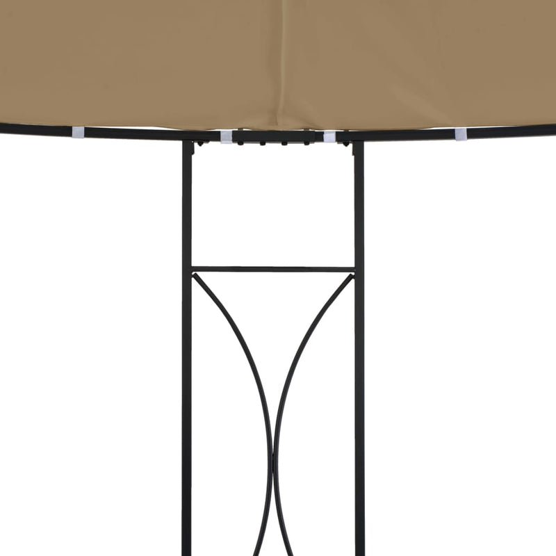 Load image into Gallery viewer, Vidaxl prieel rond 300x290 cm taupe