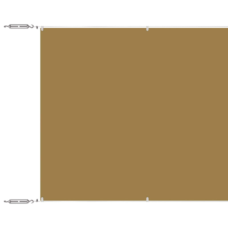 Load image into Gallery viewer, Vidaxl luifel verticaal 60x600 cm oxford stof beige