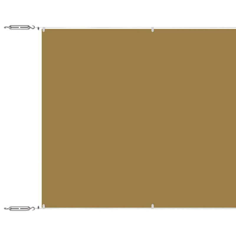 Load image into Gallery viewer, Vidaxl luifel verticaal 180x1000 cm oxford stof beige